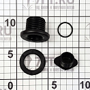 Купить Сливная трубка из пластмассы 20216 24 мм черная с завинчивающейся пробкой 7ft.ru в интернет магазине Семь Футов