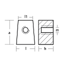 Купить Цинковый анод Tecnoseal 01132 26x35x23мм кубический для двигателей Yamaha 25-60лс 7ft.ru в интернет магазине Семь Футов