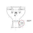 Купить Выпускной патрубок Johnson Pump AquaT 81-47273-01 для унитазов с электроприводом 7ft.ru в интернет магазине Семь Футов