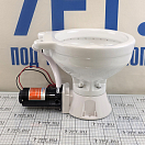 Купить Компактный судовой унитаз с электрической прокачкой SEAFLO SFMTE1-01 12В 490х445х430мм чаша из белой керамики и сиденье из дерева с эмалевым покрытием 7ft.ru в интернет магазине Семь Футов