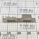 Купить Врезной замок левый 163x75x13мм квадрат 9мм без накладок и ручек антивибрационный из сатинированной хромированной латуни, Osculati 38.203.51SX 7ft.ru в интернет магазине Семь Футов