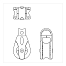Купить Блок одношкивный с петлей Ronstan RF30101HL шкив Ø30мм 375/750кг для троса Ø3/8мм усиленный серебристый/чёрный 7ft.ru в интернет магазине Семь Футов