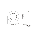 Купить Светодиодный потолочный светильник SeaFlo SFCL1-3-YS-01 12В 1Вт IP66 2900-3000К теплый белый свет из нержавеющей стали и поликарбоната 7ft.ru в интернет магазине Семь Футов