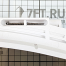 Купить Иллюминатор открывающийся овальный HMG JB Elliptical Port Light 593-518-05-02-02-1.00 220x553мм отделка из белого пластика в комплекте с кольцом из нержавеющей стали и москитной сеткой 7ft.ru в интернет магазине Семь Футов