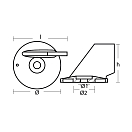 Купить Цинковый анод-триммер Tecnoseal 00931 Ø61x82x59мм для двигателей Johnson-Evinrude 40-705лс 7ft.ru в интернет магазине Семь Футов