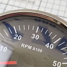 Купить Аналоговый многофункциональный прибор KUS BS JMV00233 Ø111мм 12/24В IP67 4в1 вольтметр/тахометр/указатель уровня топлива/счетчик моточасов чёрный/нержавейка 7ft.ru в интернет магазине Семь Футов