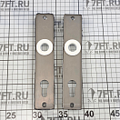 Купить Врезной замок правый 163x75x13мм квадрат 9мм с накладками и ручками антивибрационный из сатинированной хромированной латуни, Osculati 38.203.50DX 7ft.ru в интернет магазине Семь Футов