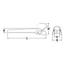Купить Носовой фиксированный роульс со скобой Vetus Maxwell P104345 серия MaxSet для якорей серии MaxSet от 4 до 16кг из полированной нержавеющей стали AISI 316 7ft.ru в интернет магазине Семь Футов