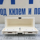 Купить Бардачок с замком и откидными подстаканниками 335x130x153мм из белого пластика, Osculati 20.021.50 7ft.ru в интернет магазине Семь Футов