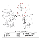 Купить Рукоять для помпы со штоком Johnson Pump 81-47244-01 для туалетов Aqua-T Manual пластик металл 7ft.ru в интернет магазине Семь Футов