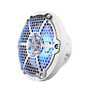 Купить Динамики двухполосные DS18 NXL-8M/WH Ø203мм 35Гц—23кГц 125-375Вт 4Ом IP65 светодиодная RGB-подсветка литой полипропилен с сеткой из нержавеющей стали AISI316 белые 7ft.ru в интернет магазине Семь Футов