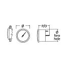 Купить Указатель температуры воды 12/24В 40-120°C Ø57x45мм вырез Ø52мм черный-черный с подсветкой, Osculati 27.320.08 7ft.ru в интернет магазине Семь Футов