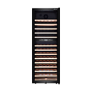 Купить Винный шкаф двухзонный отдельностоящий Libhof Gourmet GMD-83 Slim 595х486х1658мм на 83 бутылки компрессорный черный с синей подсветкой с угольным фильтром 7ft.ru в интернет магазине Семь Футов