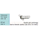 Купить Удлинитель румпеля Ø4мм 90мм база 38мм из нержавеющей стали AISI316, Osculati 60.316.00 7ft.ru в интернет магазине Семь Футов