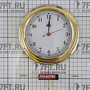 Купить Часы кварцевые судовые с арабским циферблатом Termometros ANVI 32.0386 Ø150/120мм 45мм из полированной латуни 7ft.ru в интернет магазине Семь Футов