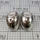 Купить Бортовые огни светодиодные Easterner C91106S-W красный/зелёный 112,5° 12В 1,2Вт 95х60мм видимость 2 мили в корпусе из нержавеющей стали с белой подкладкой 7ft.ru в интернет магазине Семь Футов