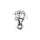 Купить Карабин-пеликан с вертлюжным/шарнирным рымом Ronstan серия 100 RF6111 16х70мм 750-1500кг из нержавеющей стали AISI316 7ft.ru в интернет магазине Семь Футов