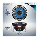 Купить Динамики двухполосные DS18 NXL-8M/BK Ø203мм 35Гц—23кГц 125-375Вт 4Ом IP65 светодиодная RGB-подсветка литой полипропилен с сеткой из нержавеющей стали AISI316 черные 7ft.ru в интернет магазине Семь Футов