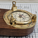 Купить Настольные часы Nauticalia 5899 Greenwich 150мм из дерева и полированной латуни 7ft.ru в интернет магазине Семь Футов