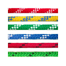 Купить Шкотовый трос двойного плетения с сигнальной прядью Monteisola Corde Genoa DFG14 1м Ø14мм из жёлтого/синего полиэстера 7ft.ru в интернет магазине Семь Футов