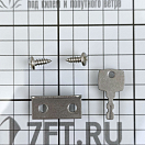 Купить Возвратная ручка для открывания люков пайола на пружине с замком Ø61,4x38,8мм вырез Ø49,6мм 7мм-18мм из белого полиамида, Osculati 38.147.20 7ft.ru в интернет магазине Семь Футов