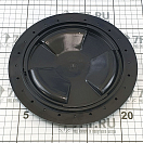 Купить Лючок инспекционный Nuova Rade 43928 Ø155мм из черного пластика 7ft.ru в интернет магазине Семь Футов