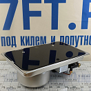 Купить Газовая одноконфорочная варочная панель Marine Rocket MR902SGSS 530x325мм с круглой мойкой слева из нержавеющей стали AISI304 и крышкой из закаленного дымчатого стекла 7ft.ru в интернет магазине Семь Футов