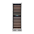 Купить Винный шкаф двухзонный с демонстрационной полкой Libhof Sommelier SOD-160 Silver 595х680х1770мм на 160 бутылок серебристый встраиваемый/отдельностоящий 7ft.ru в интернет магазине Семь Футов
