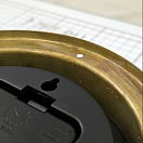 Купить Часы кварцевые судовые с арабским циферблатом Termometros ANVI 32.0386 Ø150/120мм 45мм из полированной латуни 7ft.ru в интернет магазине Семь Футов