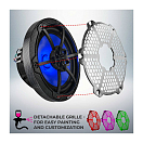 Купить Динамики двухполосные DS18 CF-8M Ø203мм 35Гц—23кГц 125-375Вт 4Ом IP65 светодиодная RGB-подсветка глянцевые с отделкой из углеродного волокна чёрного цвета 7ft.ru в интернет магазине Семь Футов