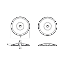 Купить Цинковый дисковый анод с крепежом Tecnoseal 00104E Ø130x9мм для пера руля 7ft.ru в интернет магазине Семь Футов