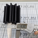 Купить Крыльчатка/импеллер CEF 500161 Ø65x68,5мм посадочное Ø14,29/16мм со шлицами 10 лопастей 23 профиль из чёрного неопрена для двигателей Yanmar, Mercruiser и Jabsco 7ft.ru в интернет магазине Семь Футов