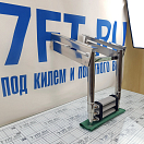 Купить Трап телескопический выдвижной Poseidon 040105GT 720x272мм из зеркально-полированной нержавеющей стали AISI304 с 3-мя ступенями из серого пластика 7ft.ru в интернет магазине Семь Футов