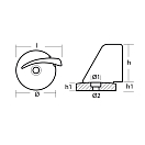 Купить Цинковый анод-триммер Tecnoseal 01906 Ø40x46x47мм круглый для подвесных моторов Selva 25-40лс 7ft.ru в интернет магазине Семь Футов