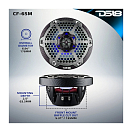 Купить Динамики двухполосные DS18 CF-65M Ø165мм 45Гц—23кГц 100-300Вт 4Ом IP65 светодиодная RGB-подсветка глянцевые из углеродного волокна чёрного цвета 7ft.ru в интернет магазине Семь Футов