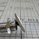Купить Пружинная защелка запор Flush Lock с прямоугольной кнопкой 36x24мм тип B из нержавеющей стали/латуни, Osculati 38.179.51 7ft.ru в интернет магазине Семь Футов