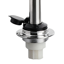 Купить Мачта съёмная Compact 12В 5Вт Ø20x1000мм основание Ø60мм из полированной нержавеющей стали с топовым огнём 225° из чёрного пластика для судов до 20м, Osculati 11.148.10 7ft.ru в интернет магазине Семь Футов