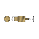 Купить Латунная заглушка Tecnoseal 00714TPM 13мм с наружной резьбой для стержневых анодов 7ft.ru в интернет магазине Семь Футов