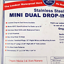 Купить Электрический врезной горн двойной Ongaro Marine Mini Drop-In Dual 10055 12В 106дБ высокий и низкий тон 7ft.ru в интернет магазине Семь Футов