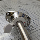 Купить Мачта выдвижная угловая с круговым огнём Evoled 360° серебристого цвета 12В 2Вт 600мм с основание на горизонтальную поверхность и плоским креплением для судов до 20м, Osculati 11.039.62 7ft.ru в интернет магазине Семь Футов