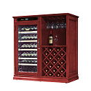 Купить Винный шкаф с зоной сервировки и дополнительным стеллажом Libhof Noblest ND-69 Red Wine 1250х650х1330мм на 69 бутылок из американского дуба "красное вино" отдельностоящий 7ft.ru в интернет магазине Семь Футов