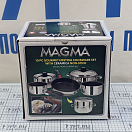Купить Набор компактно складываемых кастрюль Popote Magma из нержавеющей стали с антипригарным покрытием, Osculati 48.700.02 7ft.ru в интернет магазине Семь Футов