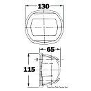 Купить Топовый огонь Sphera Design Maxi 20 белый 225° 24 В 15 Вт 130 x 65 x 115 мм в чёрном корпусе для судов до 20 м, Osculati 11.411.23 7ft.ru в интернет магазине Семь Футов