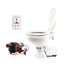 Купить Унитаз судовой с электрической прокачкой Johnson Pump AquaT Silent Electric Compact 80-47231-02 24В Ø19/38мм 441х340х395мм с трехпозиционной панелью управления 7ft.ru в интернет магазине Семь Футов
