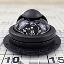 Купить Компас Riviera Comet 2" 81x42,5мм с черной конической картушкой в черном корпусе для установки на горизонтальную плоскость, Osculati 25.006.02 7ft.ru в интернет магазине Семь Футов