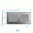 Купить Решетка вентиляционная двойная из нержавеющей стали Roca 481400 232 x 115 мм 2260 мм² 7ft.ru в интернет магазине Семь Футов