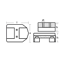 Купить Цинковый анод Tecnoseal 00806BIS 103x78x38мм для приводов двигателя Mercruiser Alpha One, Alpha One Gen II 7ft.ru в интернет магазине Семь Футов
