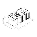 Купить Топливный бак Can-Sb 01.2036 102л 800x400x400мм из полиэтилена, Osculati 52.033.24 7ft.ru в интернет магазине Семь Футов