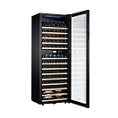 Купить Винный шкаф двухзонный отдельностоящий Libhof Gourmet GMD-83 Slim 595х486х1658мм на 83 бутылки компрессорный черный с синей подсветкой с угольным фильтром 7ft.ru в интернет магазине Семь Футов