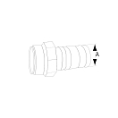 Купить Шланговый переходник для клапана из пластика Nuova Rade 198113 BSPP 1 " 32 мм 7ft.ru в интернет магазине Семь Футов